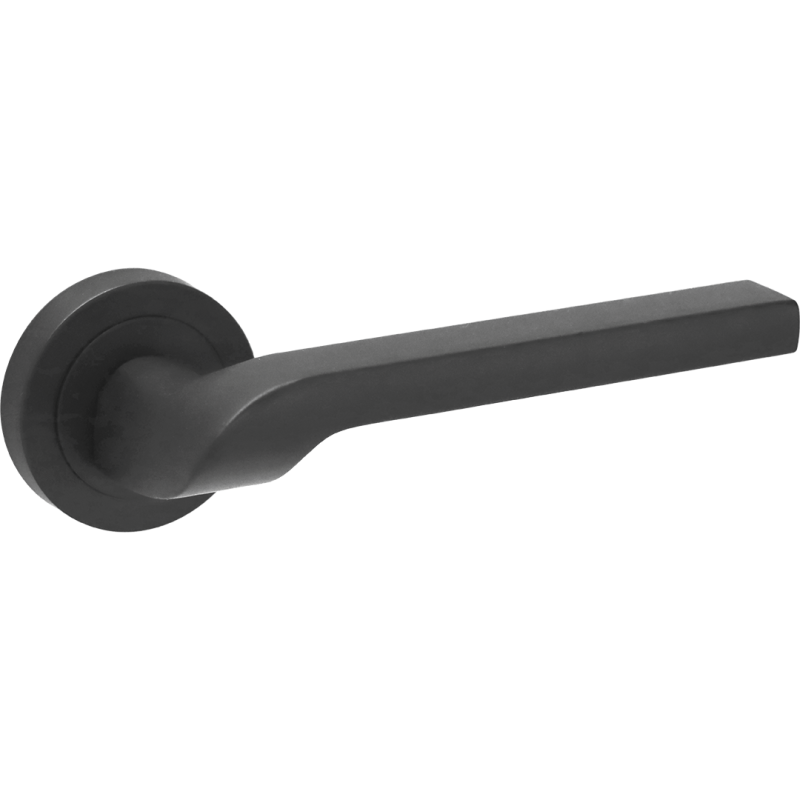 Elegancka Klamka LUGA II Classic – Czarne Wykończenie, Idealna do Drzwi Wewnątrzlokalowych