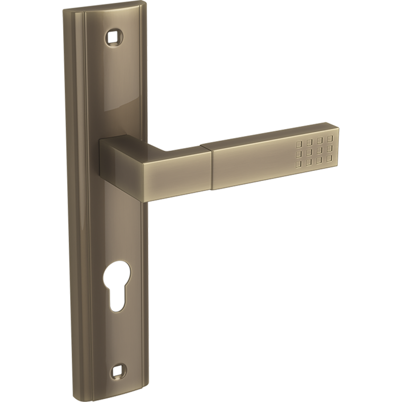 Elegancka Klamka Prima w Patynie - Premium do Drzwi Wewnętrznych