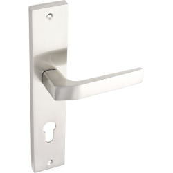 Bingo Klasyczna Klamka Satyna na Drzwi Wewnątrzlokalowe, 125 mm Aluminiowa Rękojeść