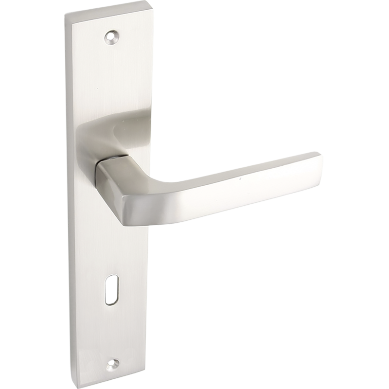 Klasyczna klamka Bingo z satynowym wykończeniem - elegancja dla Twoich drzwi!