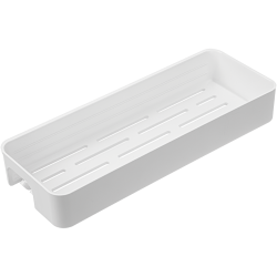 Elegancka Półka Łazienkowa APO z Rantem - Biała, Matowa i Odporna na Uderzenia