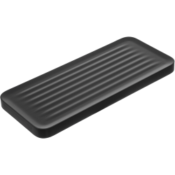 Kuchinox Apo półka łazienkowa ścienna, płaska czarna mat