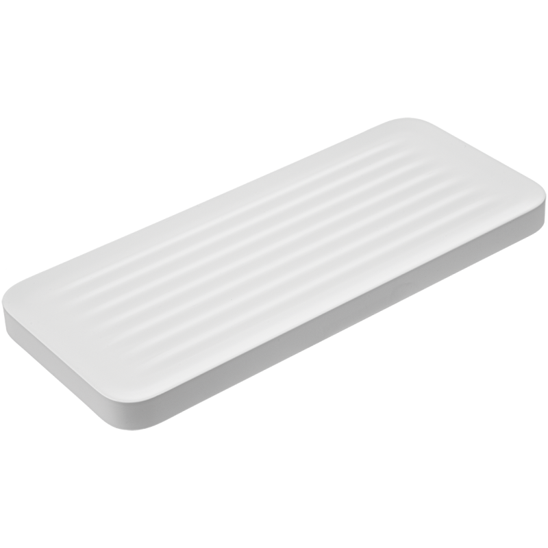 Stylowa Matowa Półka Łazienkowa APO: Biała, Płaska, Odporna na Uderzenia, 2 Lata Gwarancji