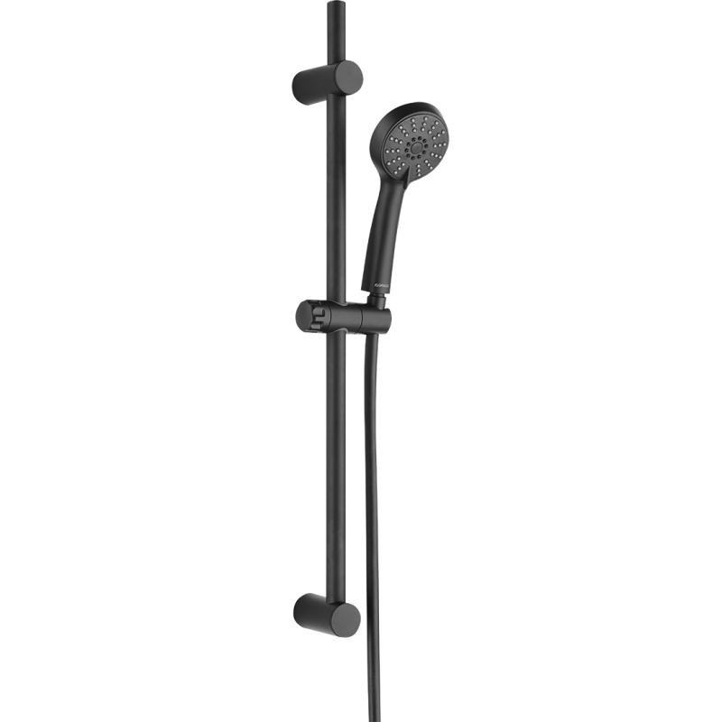 Cento Komfort Czarne - Zestaw Natryskowy z Precyzyjną Regulacją i Funkcją Hydromasażu