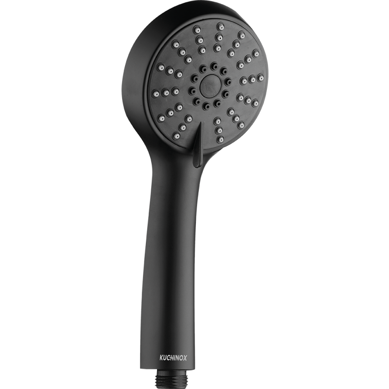 CENTO Czarne Ramię Prysznicowe 3 Strumienie z Antykamieniem - Komfort i Styl w Łazience