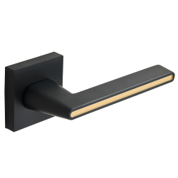 ELIKA II Klamka na Rozecie Premium Czarno-Złota - Styl i Elegancja dla Twoich Drzwi