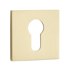 Kwadratowy Szyld Premium Gold – Elegancka Osłona z Wkładką do Drzwi Wewnętrznych