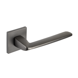 Elegancka Klamka Zambia na Rozecie - Classic Grafit dla Wewnętrznych Drzwi 38-45mm