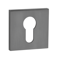 Elegancka Rozeta Kwadratowa z Wkładką Graficzną, Aluminium i ZnAl, Montaż Wewnętrzny