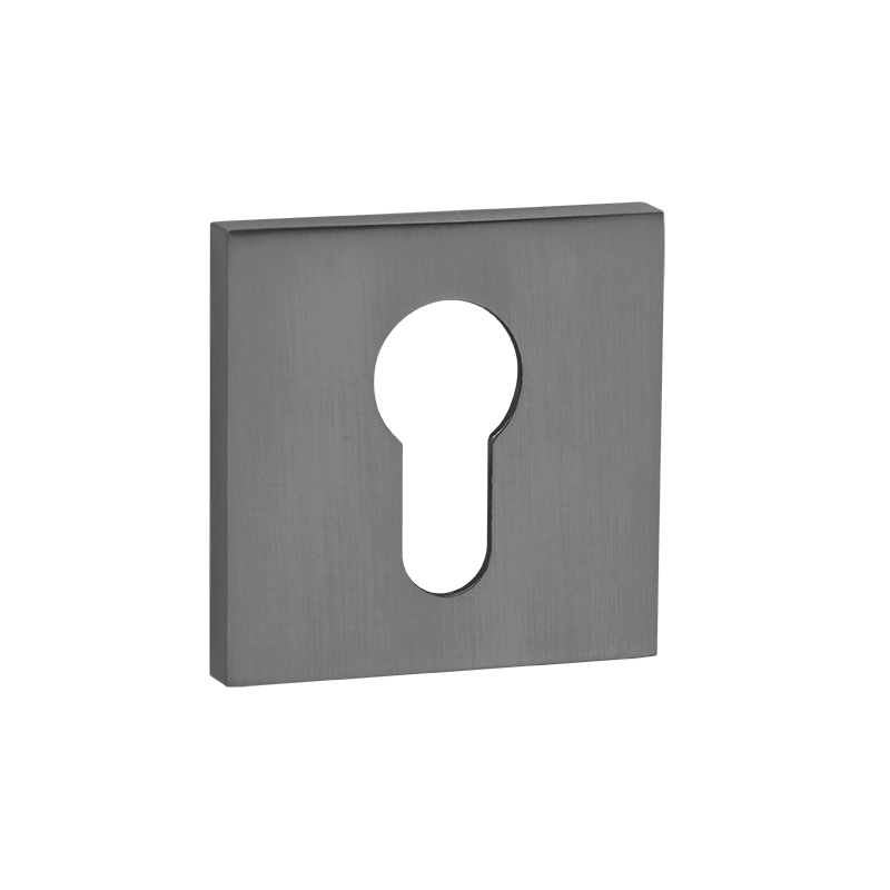 Elegancka Rozeta Kwadratowa z Wkładką Graficzną, Aluminium i ZnAl, Montaż Wewnętrzny