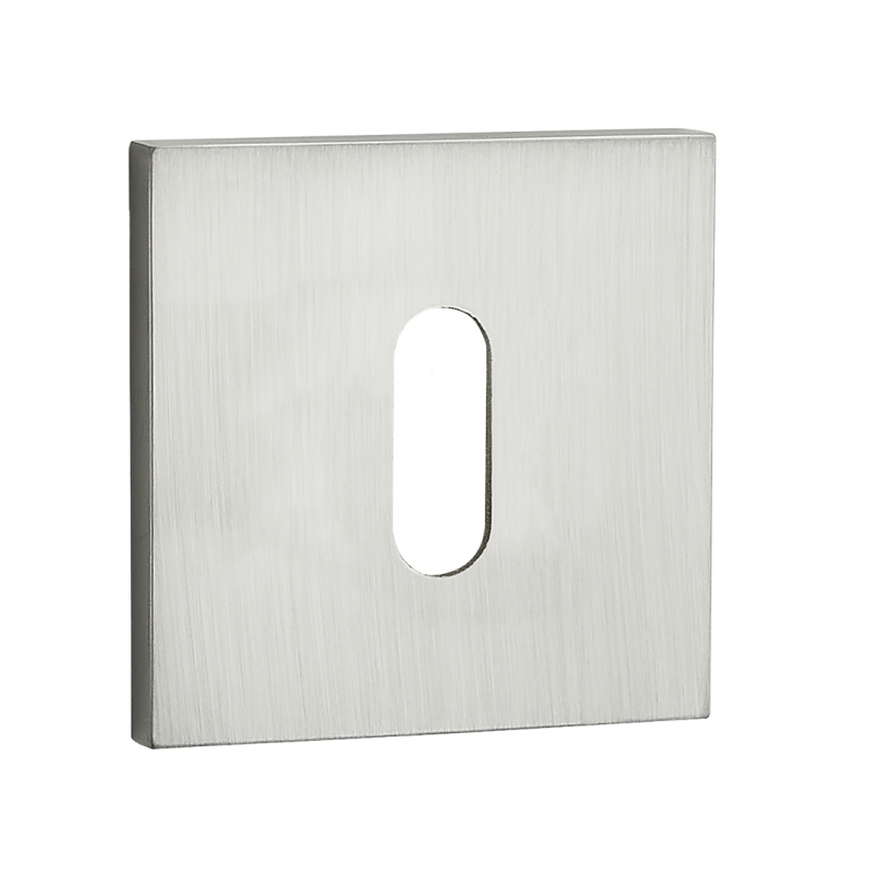 Kwadratowy Szyld Kluczowy Satyna - Elegancki Akcent dla Drzwi Wewnętrznych