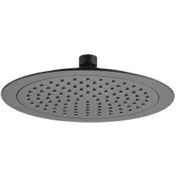 Elegancka Deszczownia Leia Ø240 mm z Systemem Antykamień - Czarne Wykończenie