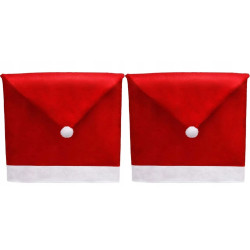 Eleganckie Pokrowce na Krzesła 2szt - Czerwień dla Twojego Wnętrza!