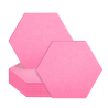 Różowy Filcowy Heksagon 30cm - Stylowy Dodatek do Twojego Wnętrza