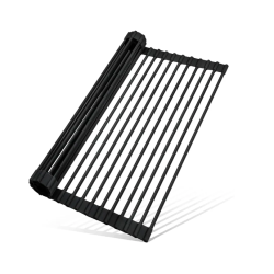 Nowoczesna czarna suszarka do naczyń z ociekaczem REA 322108 na zlew