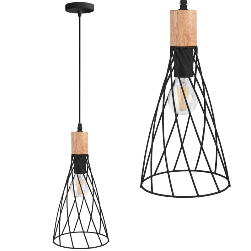 Czarna lampa APP1268-1CP - Elegancja i nowoczesność dla Twojego wnętrza