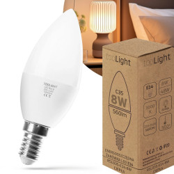 Żarówka LED E14 8W - Ciepłe Światło Dla Twojego Domu!