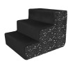 Schodki dla Pupila Black/Print - Komfort i Styl dla Zwierzaka