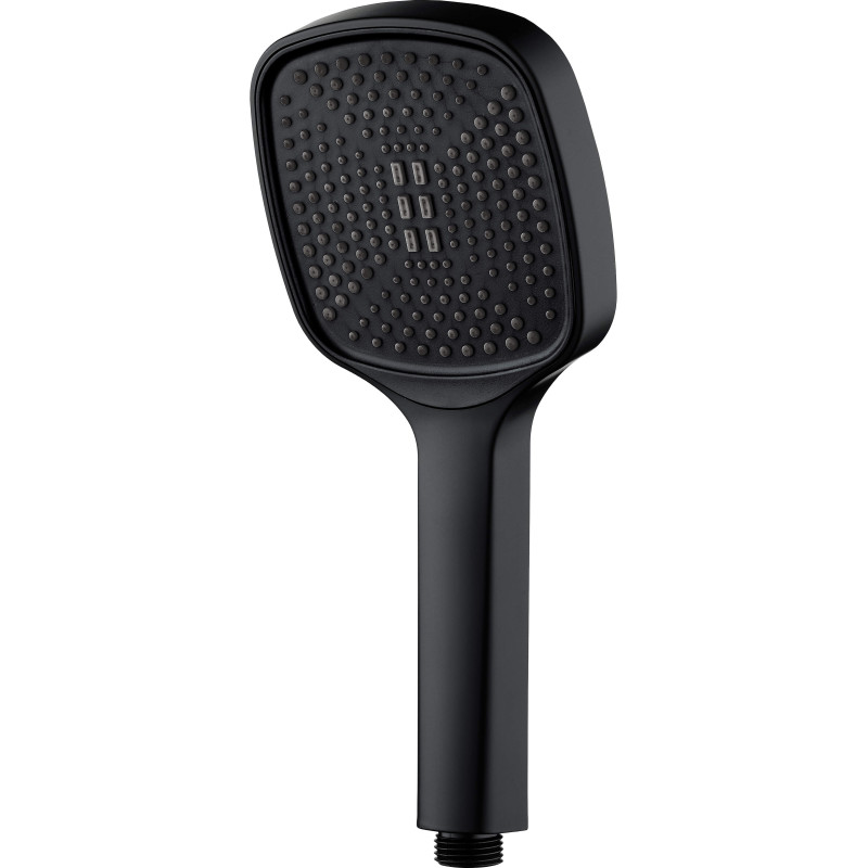 Czarna Słuchawka Prysznicowa 1-Funkcyjna z Anti-Calc - Komfortowy Deszcz w Twojej Łazience!