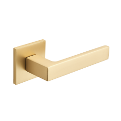 KVADRATO Premium Złota Klamka Aluminiowa na Rozecie - Styl i Elegancja do Twoich Wnętrz