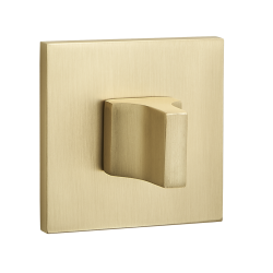 Kwadratowa Rozeta WC Złota - Eleganckie Wykończenie dla Twojego Wnętrza