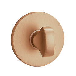 Elegancka Rozeta Okrągła WC, Różowe Złoto – Nowoczesna Osłona Drzwi Wewnętrznych