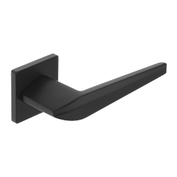 VERLANO Klasyczna Klamka Premium na Rozecie, Czarne Wykończenie, Idealna do Drzwi Wewnętrznych