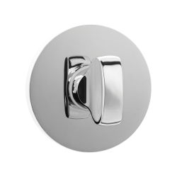 Elegancki Szyld Okrągły Chromowany z Zestawem Montażowym – Idealny do Drzwi Wewnętrznych WC