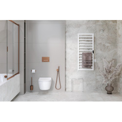 Brego Smart grzejnik łazienkowy elektryczny 115x50 cm, biały mat