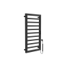 Brego Smart grzejnik łazienkowy elektryczny 91x50 cm, czarny mat