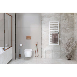 Brego Smart grzejnik łazienkowy elektryczny 91x50 cm, czarny mat