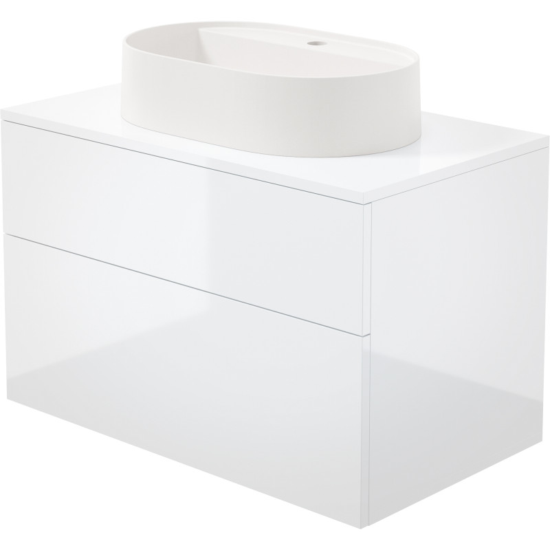 Szafka umywalkowa z umywalką granitową - 55x35 cm