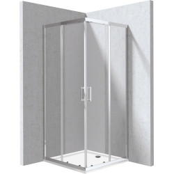 Kabina prysznicowa z brodzikiem kwadratowa - 90x90 cm