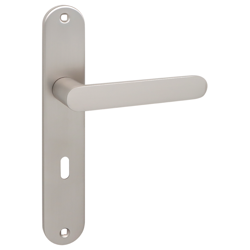 MALAGA klamka na szyldzie długim na klucz