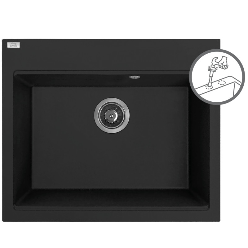 Tau - zlewozmywak 1-komorowy