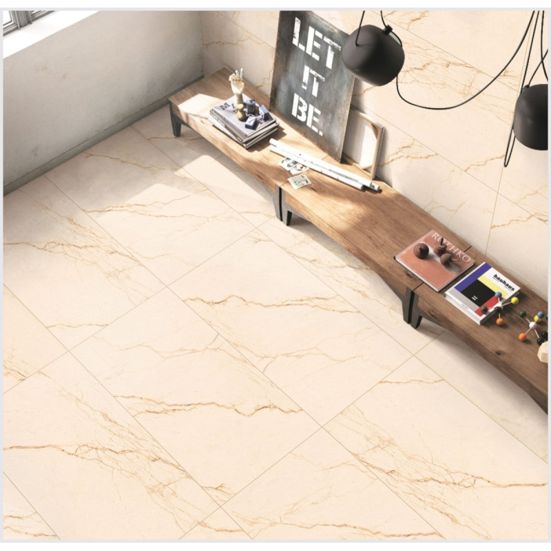 Płytka gresowa MERCEDARIO CREMA MATT CARVING 60x120 cm