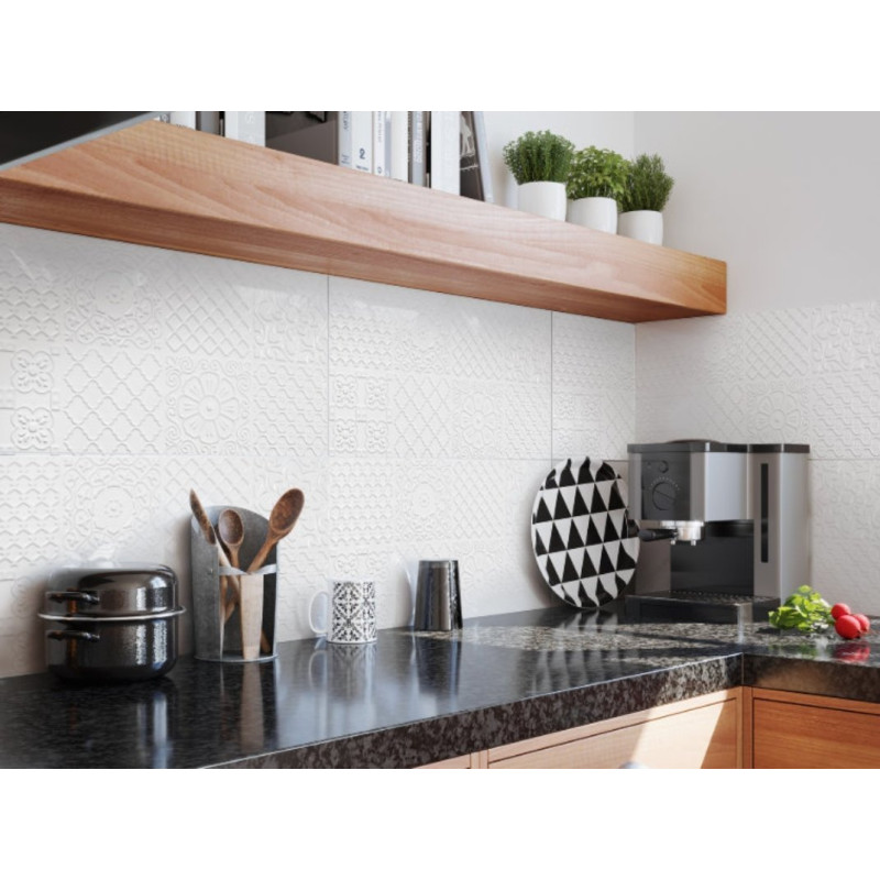 Płytka ścienna WALL WHITE APARICHY SHINY 30x60 cm