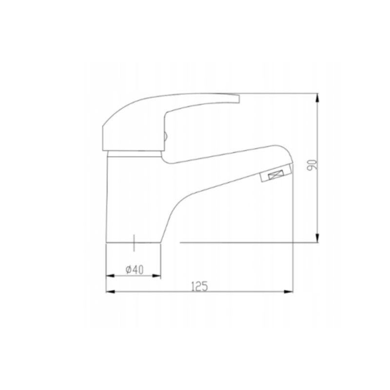 Elegancka Bateria umywalkowa Ava New z korkiem click-clack premium