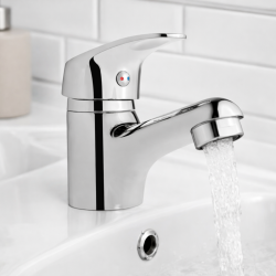 Elegancka Bateria umywalkowa Ava New z korkiem click-clack premium