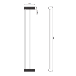 WIESZAK NA RĘCZNIK PODWÓJNY CHROM