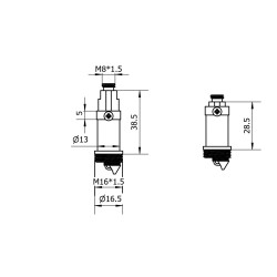 Mechanizm korka Klik-Klak dla wszystkich serii oprócz D (Standard)
