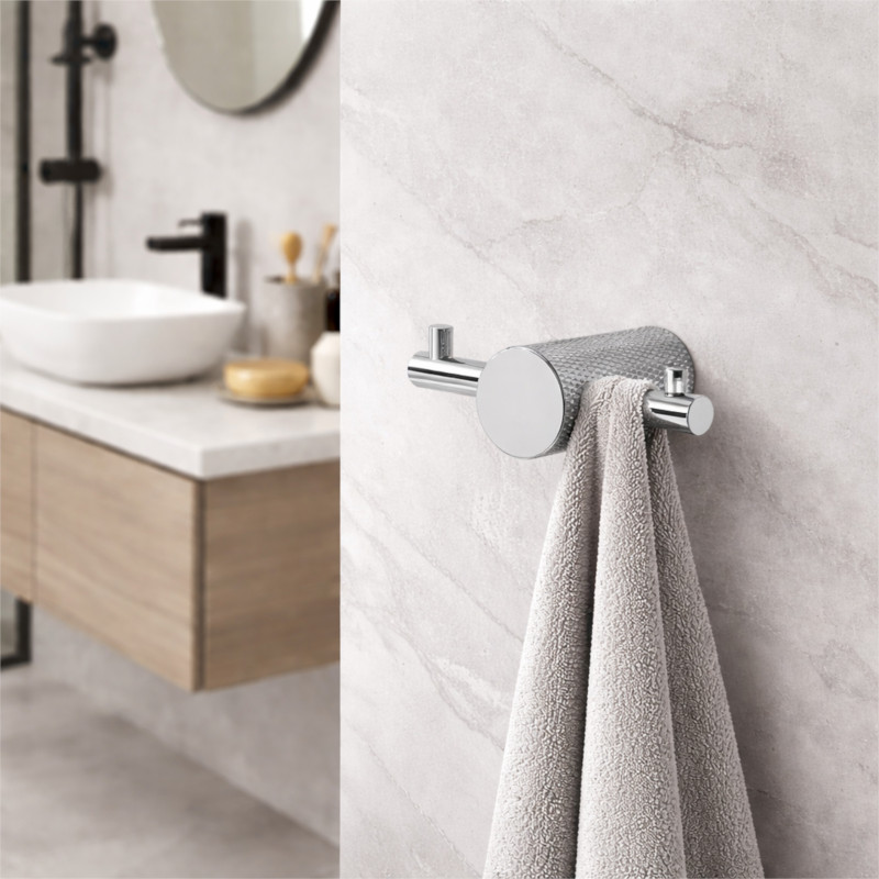 Cersanit Haczyk na ręcznik podwójny chrom