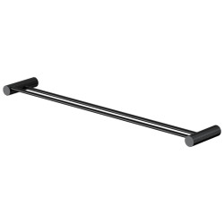 Cersanit wieszak na ręcznik podwójny czarny