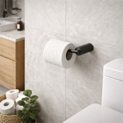 Cersanit Uchwyt na papier toaletowy czarny