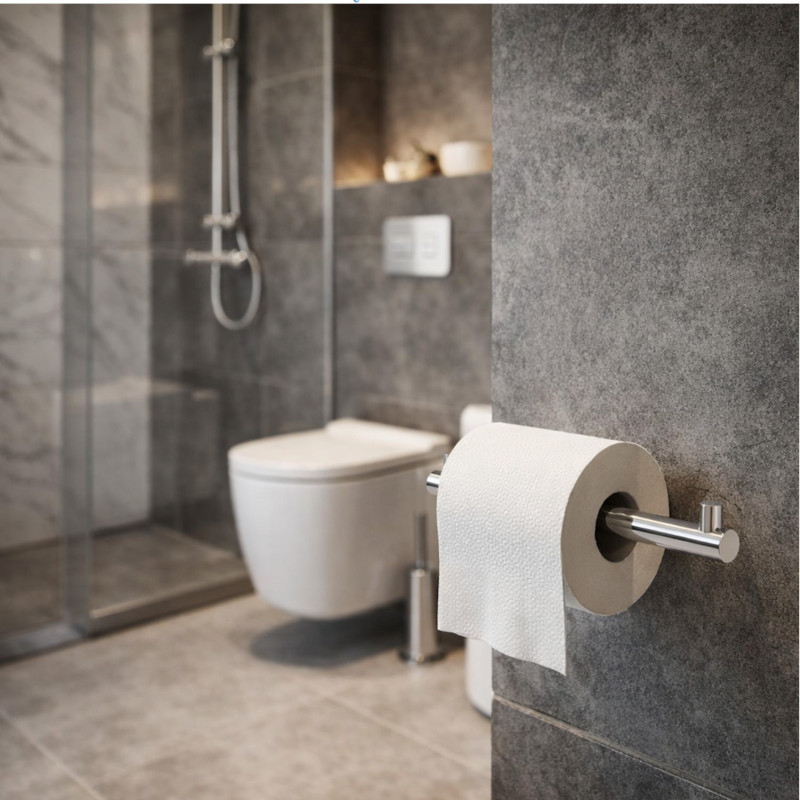 Cersanit Uchwyt na papier toaletowy chrom