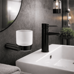 Cersanit Kubek ścienny czarny