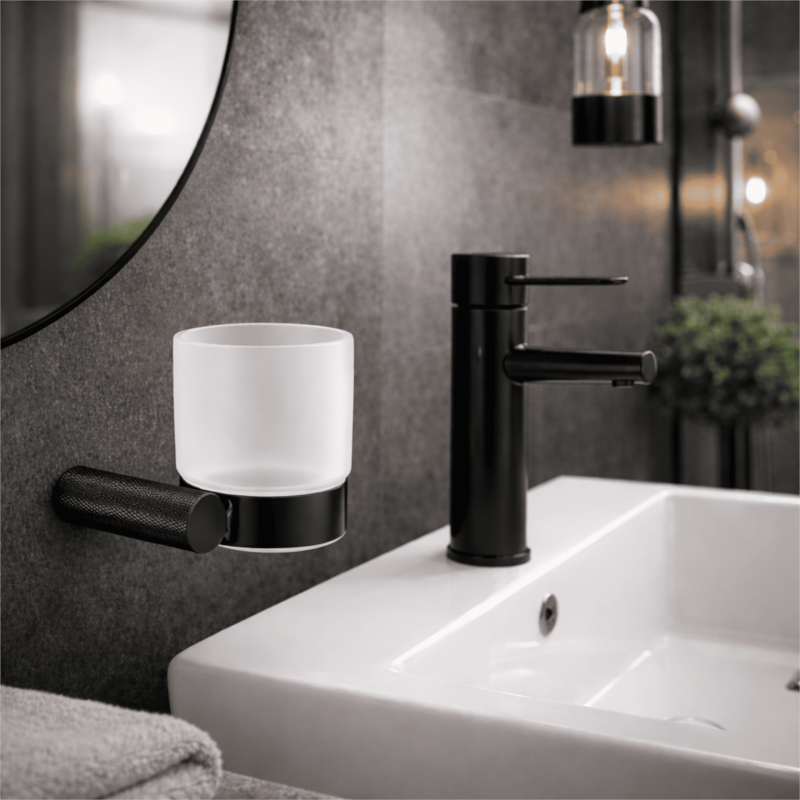 Cersanit Kubek ścienny czarny