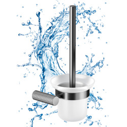Cersanit Szczotka do WC ścienna gun metal