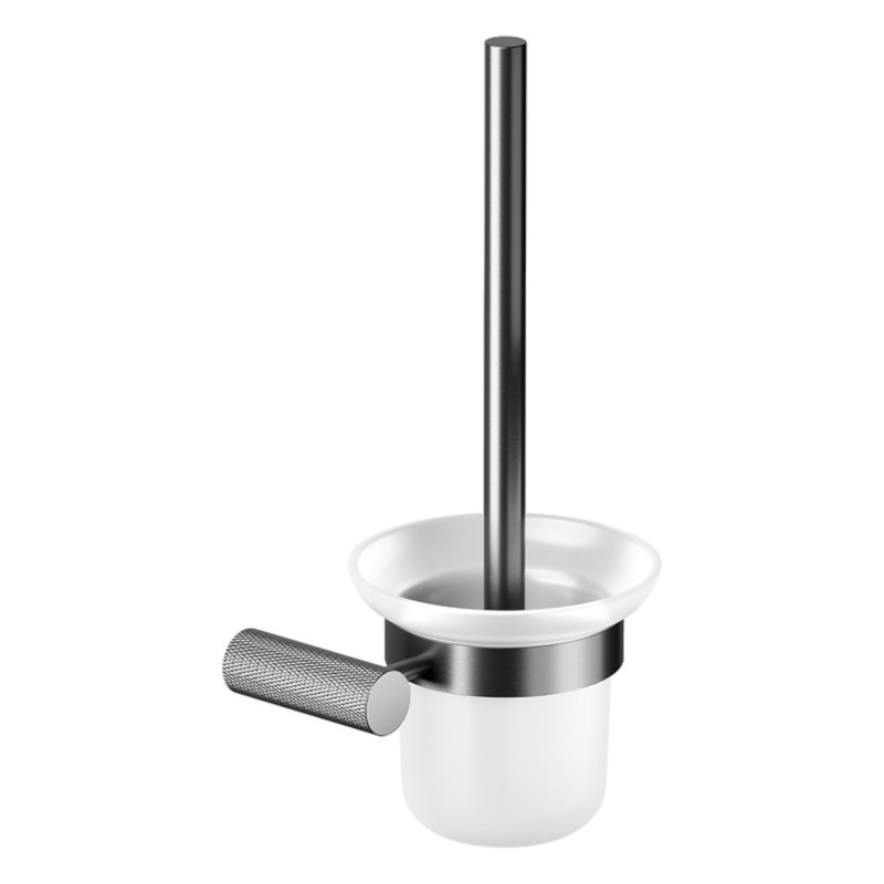Cersanit Szczotka do WC ścienna gun metal
