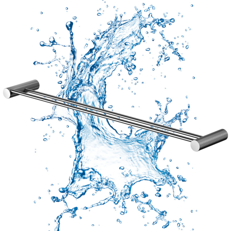 Cersanit Wieszak na ręcznik podwójny gun metal